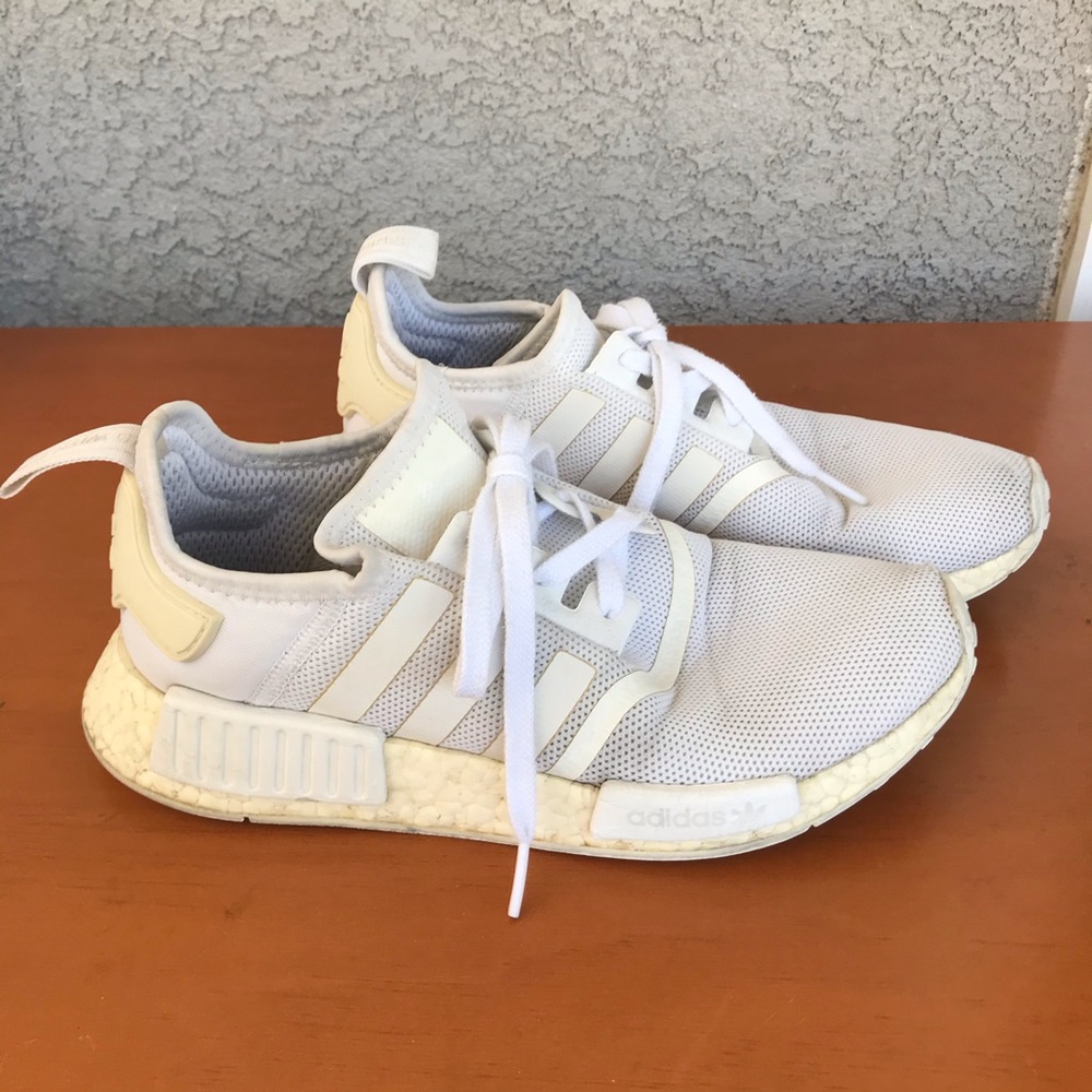 Adidas NMD R1 all white - size 7